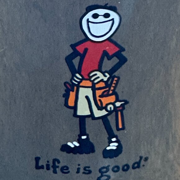 Life is Good Handyman / Construction Worker Diner Style Mug - Picture 8 of 9